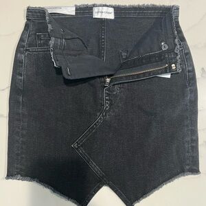 Cotton Citizen Black Denim Skirt Size 8/29 NWT!